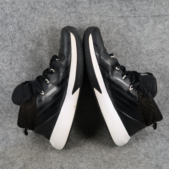 Under Armour Shoes Kids 5Y Basketball Sneakers Lockdown Mid Black Lace Up Youth - Picture 10 of 12